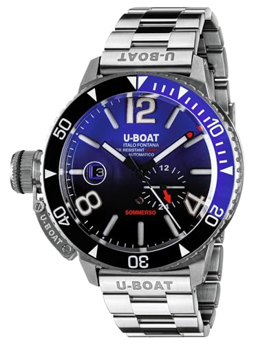 U-Boat Herren Analog Quarz Uhr mit Edelstahl Armband mid-39780 von U-Boat