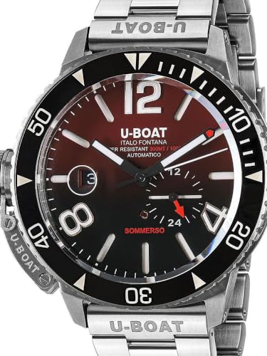 U-Boat Herren Analog Quarz Uhr mit Edelstahl Armband mid-39781 von U-Boat