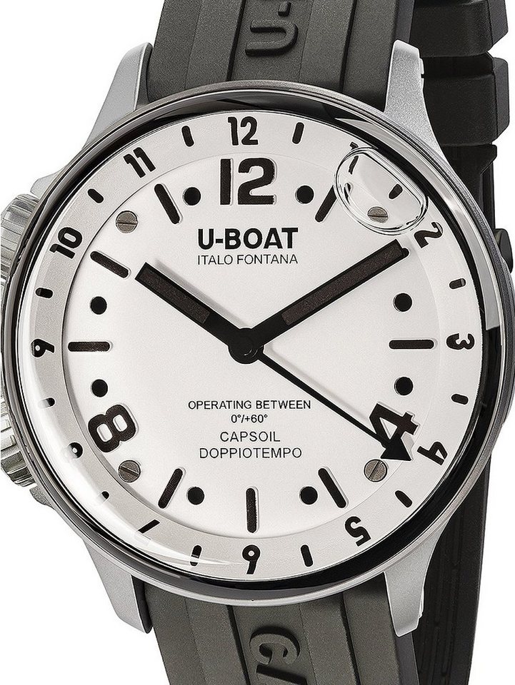 U-Boat Quarzuhr U-Boat 8888/A Capsoil Doppiotempo SS GMT Herrenuhr von U-Boat