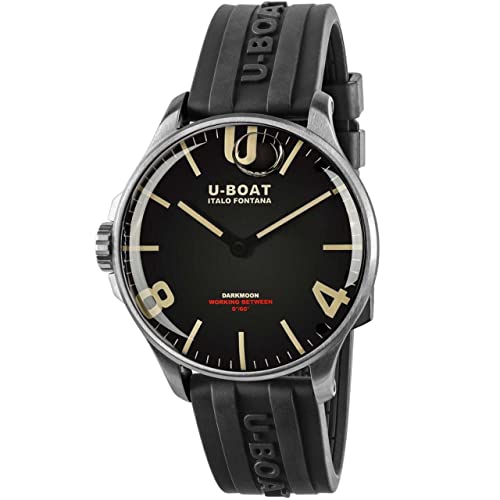 U-Boat darkmoon 8463/a Herren Uhr analog Quarzwerk mit Kautschuk Armband 8463/A von U-Boat