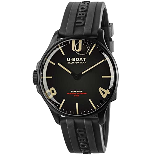 U-Boat darkmoon 8464/a Herren Uhr analog Quarzwerk mit Kautschuk Armband 8464/A von U-Boat