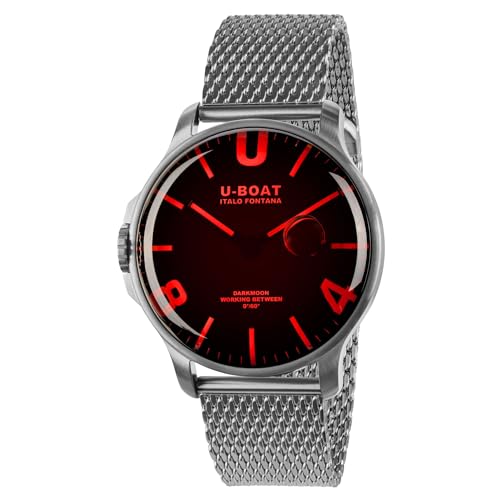 U-Boat darkmoon 8465/a Herren Uhr analog Quarzwerk mit Kautschuk Armband 8465/A von U-Boat