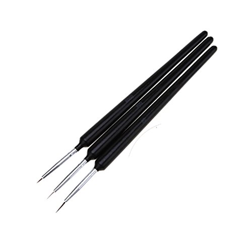 3 Stück/Set Nail Art Malerei Liner Pinsel UV Gel Polish Tips French Lines Stripe Grid Blütenblatt Dotting DIY Zeichenstift Kostengünstige und gute Qualität von U-K