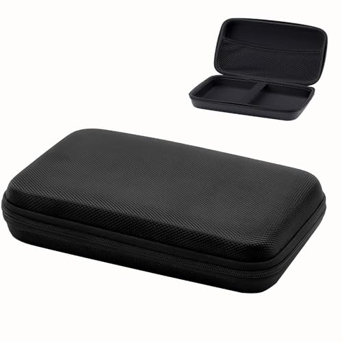 U-KIME Elektronik-Organizer-Tasche, multifunktionale EVA-Aufbewahrungstasche für Kopfhörer, Kabel, Festplatten, Werkzeuge, Flash-Laufwerk, Powerbank, Reisezubehör (schwarz) von U-KIME