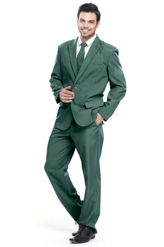 U LOOK UGLY TODAY Herren Anzug Regular Fit Party Weihnachts Kostüm Modisch Normaler Schnitt Festliche Anzüge Party Suits Einfarbig U LOOK UGLY TODAY Herren Anzug Regular Fit Party Weihnachts Kostüm Modisch Normaler Schnitt Festliche Anzüge Party Suits Einfarbig von U LOOK UGLY TODAY