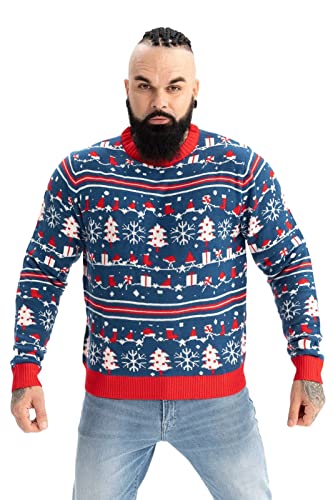 Ugly Unisex Herren Pullover mit hässlichem Weihnachtspulli -Geschenkbox L von U LOOK UGLY TODAY