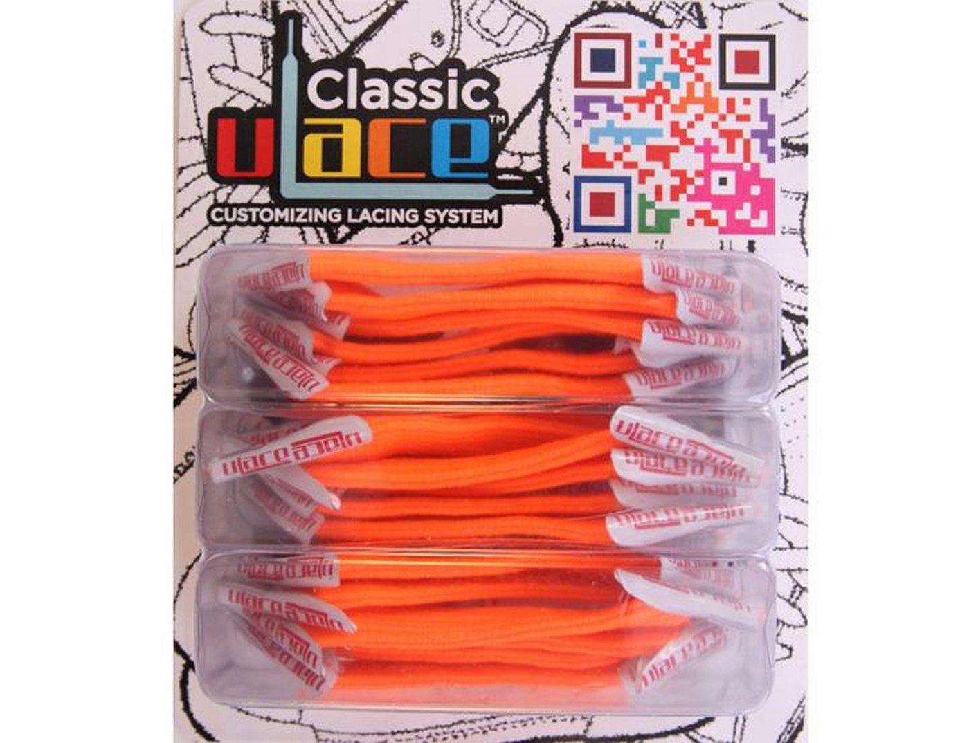 U-Laces Schnürsenkel Classic 18 Stück - elastische Schnürsenkel mit Wiederhaken von U-Laces