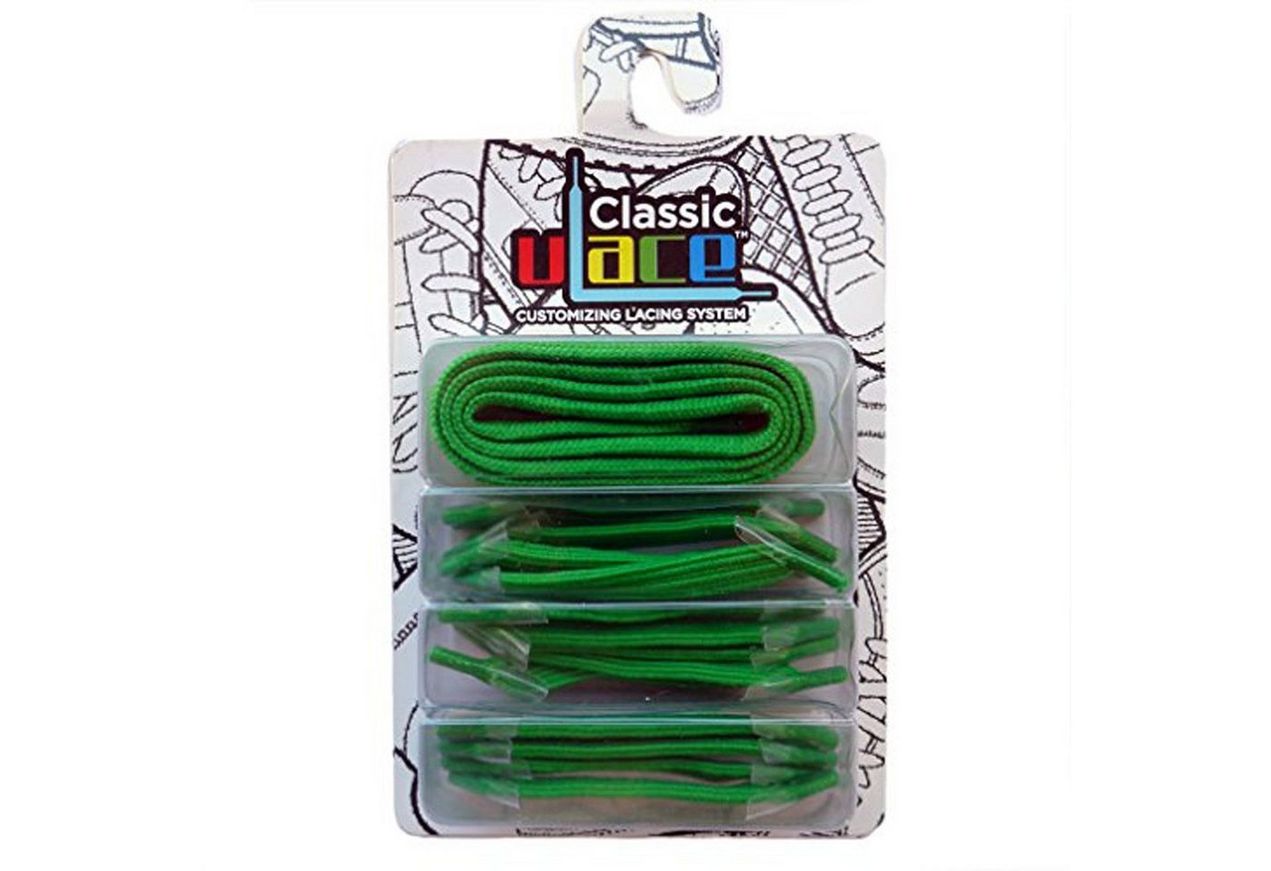 U-Laces Schnürsenkel Classic In Line 16 Stück + Senkel von U-Laces