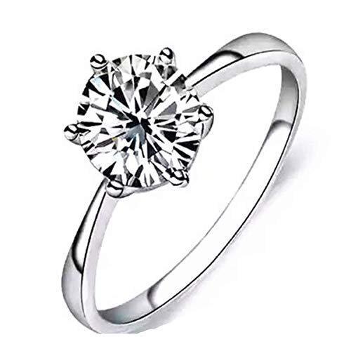 Damen-Ring Sterling-Silber 925 natürlicher Kristall R570 Größe 7/8 von U-M