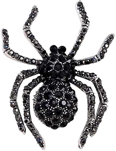 U-M Vintage Frauen Intarsien Spinne Brosche Tasche Abzeichen Revers Schmuck Geschenk, Vintage Mode Brosche Pins für Frauen Teen Mädchen Handwerk Geschenk Nützlich und praktisch von U-M