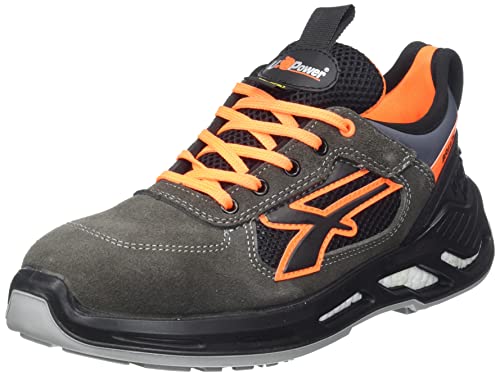 U POWER Herren Ryder BAU-Schuhe, Schwarz und Orange, 42 EU von U Power