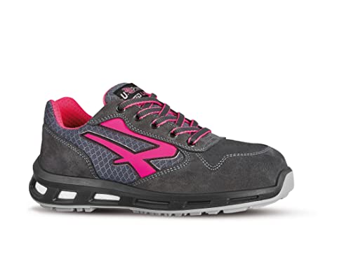 U-Power Red Lion Verok, Unisex-Sicherheitsschuhe, leicht, flexibel, durchtrittsicher, rutschfest, mit Infinergy-Einsatz, mit Aluminium-Zehenkappen - Pink Rose 37 von U Power