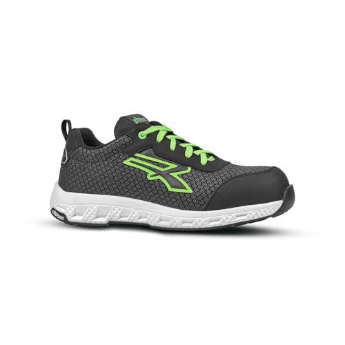 U-POWER Chaussures de sécurité Basses Mitch ESD S3S CI HI HRO FO SR - Noir/Vert 44 - Chaussures de sécurité von U Power