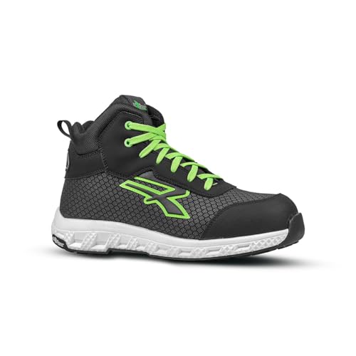 U-POWER DON'T WORRY... BE HAPPY! Herren Scarpe Antinfortunistiche Da Lavoro Brandschutzschuhe, Schwarz Neongrün, 47 EU U-POWER DON'T WORRY... BE HAPPY! Herren Scarpe Antinfortunistiche Da Lavoro Brandschutzschuhe, Schwarz Neongrün, 47 EU von U Power