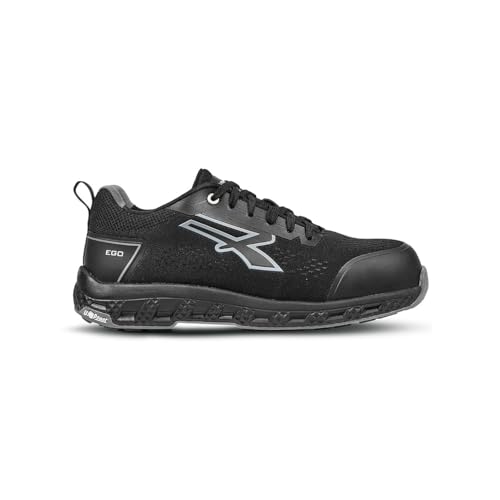 U-POWER DON'T WORRY... BE HAPPY! Herren Scarpe Antinfortunistiche Da Lavoro Brandschutzschuhe, Schwarz und Grau, 36 EU von U Power