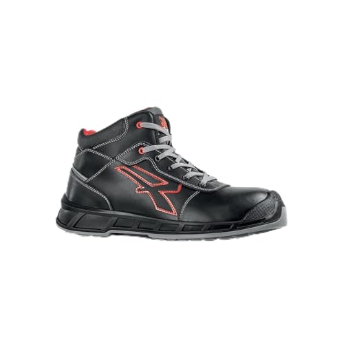 U-POWER DON'T WORRY... BE HAPPY! Herren Scarpe Antinfortunistiche Da Lavoro Brandschutzschuhe, Schwarz und Rot, 48 EU U-POWER DON'T WORRY... BE HAPPY! Herren Scarpe Antinfortunistiche Da Lavoro Brandschutzschuhe, Schwarz und Rot, 48 EU von U Power