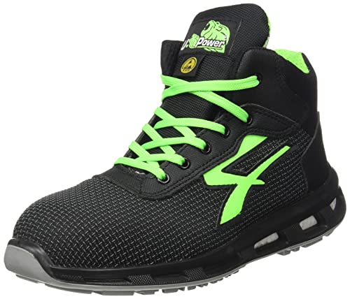 U-Power - Baskets de sécurité hautes Anti Abrasion et hydrofuges Hard - Environnements humides - S3 SRC 47 Noir/Vert von U Power