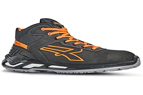 U-Power - Baskets de sécurité hautes avec renfort anti-shock JORDAN - Usage général - ESD S3 CI SRC 45 Gris / Orange von U Power