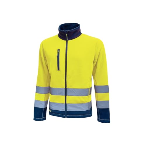 U-Power HL207YF Linea Hi Light Modell Boing Fleecejacke mit durchgehendem Reißverschluss, 100% Polyester, Neongelb, XL Größe von U Power