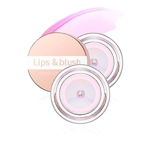 U-Shinein 2 Pcs Color Changing Blush, Natural Face Lip Glossy Cream Blush, Soft Smooth Blusher for Check, Waterproof Non Fading Blush Makeup, Breathable Clear Lightweight Blush Makeup Set, Pink von U-Shinein
