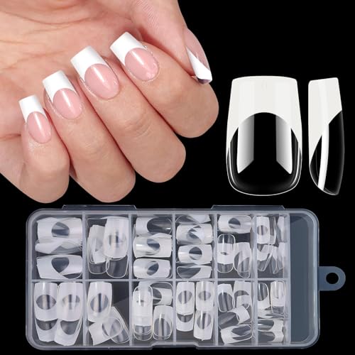 U-Shinein French Press On Nails, White French Nail Tips, Short Square False Nails, Nail Art Nails for Sticking, Fake Nails With Box, 120 Pcs Finished Nails For Women, 01 White U-Shinein French Press On Nails, White French Nail Tips, Short Square False Nails, Nail Art Nails for Sticking, Fake Nails With Box, 120 Pcs Finished Nails For Women, 01 White von U-Shinein
