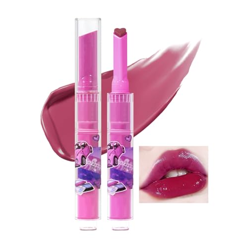 U-Shinein Jelly Lipstick, Moisturising Lip Balm Lipstick, Long Lasting Hydrating Heart Shape Lipstick, Non Sticky Lip Glaze, Smooth Lip Tint Plumper Lip Gross for Women Lip Makeup Pen(06) von U-Shinein