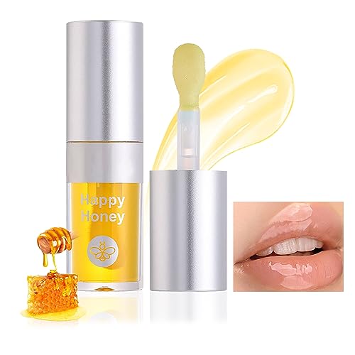 U-Shinein Lip Oil, Botanical Herbs Lip Glow Oil, Non-stick Cup Lip Gloss, Fruit Transparent Lip Stain, Hydrating & Moisturizing Lip Plumper Oil For Dry Lips, Lip Oil Gloss For Lip Care, 04 Honey von U-Shinein