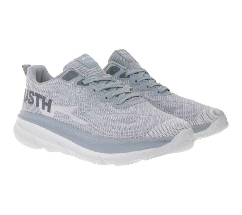 U.S ATHLETIC Nitro Herren Freizeit-Sneaker mit "USTH"-Print Schnür-Schuhe Turnschuhe Grau/Weiß von U.S ATHLETIC