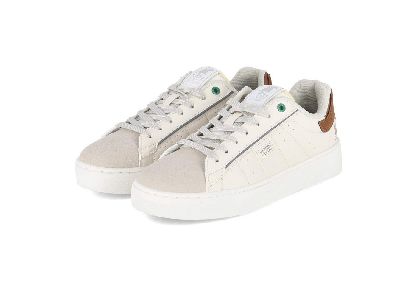 U.S. GRAND POLO U.S. Grand Polo GPM518700-6062 SP Herren Synthetik weiss-kombi Schnürschuh von U.S. GRAND POLO