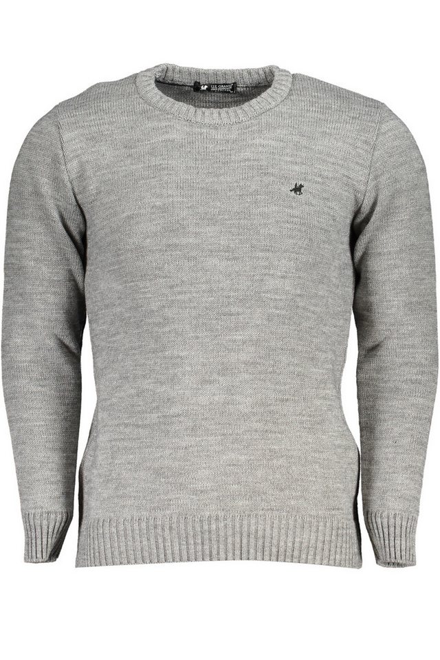 U.S. GRAND POLO Strickpullover Grauer Herrenpullover mit Rundhalsausschnitt und eleganter Stickerei U.S. GRAND POLO Strickpullover Grauer Herrenpullover mit Rundhalsausschnitt und eleganter Stickerei von U.S. GRAND POLO