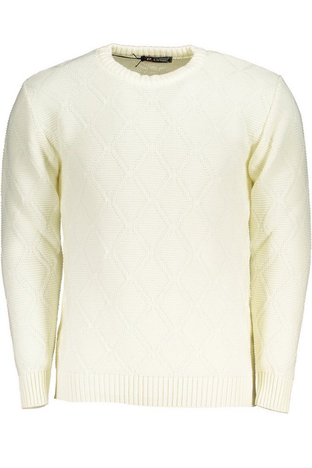 U.S. GRAND POLO Strickpullover Stylischer weißer Herrenpullover mit Romben und Logo für Herbst/Wint von U.S. GRAND POLO