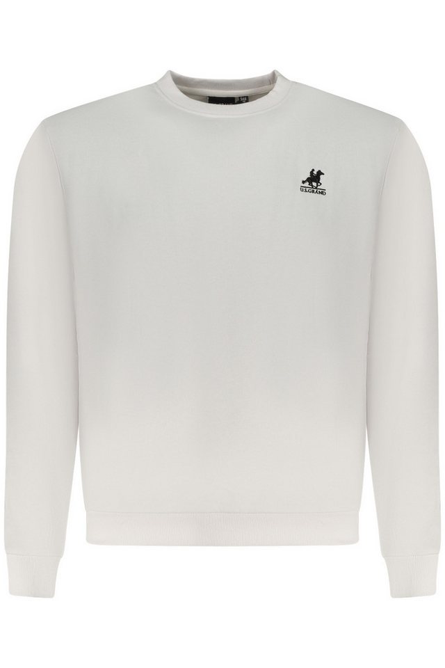 U.S. GRAND POLO Sweatshirt Weißes Herren-Sweatshirt: Langarm, Rundhals von U.S. GRAND POLO