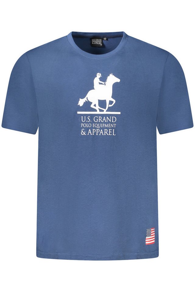 U.S. GRAND POLO T-Shirt Blaues Herren T-Shirt mit Rundhalsausschnitt und von U.S. GRAND POLO