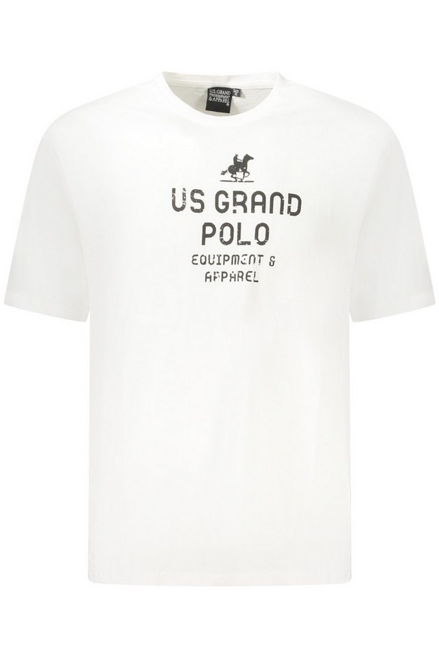 U.S. GRAND POLO T-Shirt Weißes Kurzarm-Herren-T-Shirt mit Rundhals & von U.S. GRAND POLO