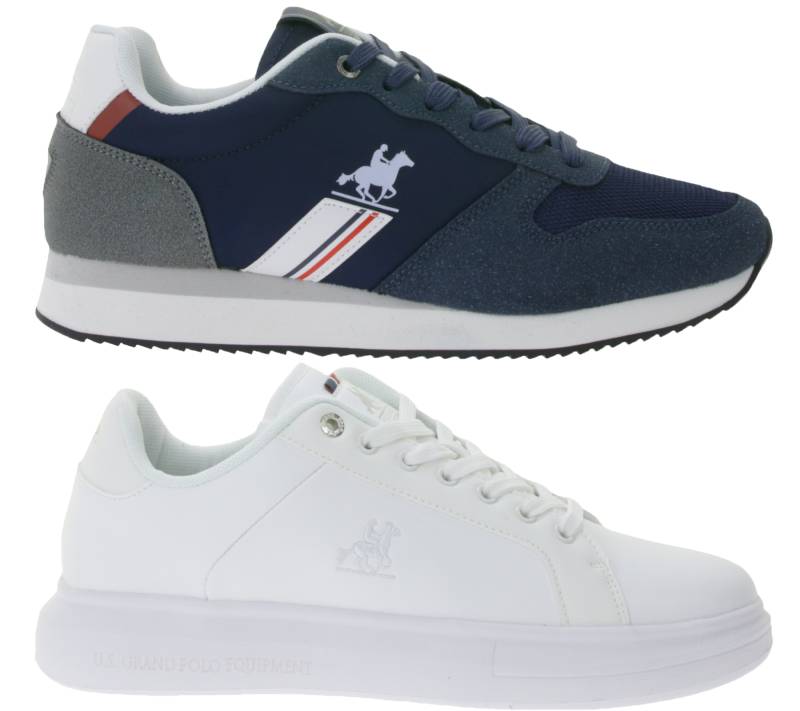 U.S. Grand Polo Sneaker Damen Schnür-Schuhe Herren Freizeit-Schuhe GPM51 Navy-Blau oder Weiß von U.S. Grand Polo
