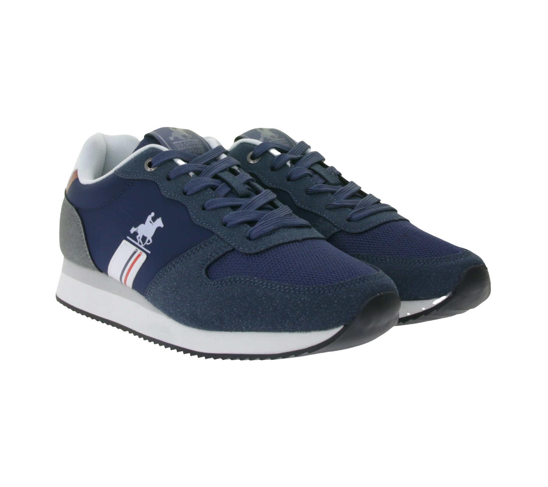 U.S. Grand Polo Willy Mix 2 Deep Sneaker mit verstärktem Fersen- und Zehenbereich Schnür-Schuhe GPM513212-3210 Navy-Blau von U.S. Grand Polo