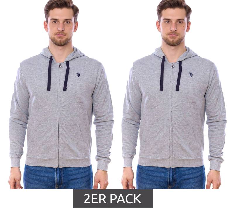 2er Sparpack U.S. POLO ASSN. Herren Sweat-Jacke mit Kapuze Baumwoll-Jacke Pullover 162 62510 52191 282 Grau 2er Sparpack U.S. POLO ASSN. Herren Sweat-Jacke mit Kapuze Baumwoll-Jacke Pullover 162 62510 52191 282 Grau von U.S. POLO ASSN.