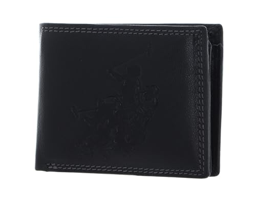U.S. POLO ASSN. American Horiz Wallet Leather Black von U.S. POLO ASSN.