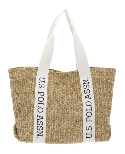 U.S. POLO ASSN. Beach Straw Shopper L Natural von U.S. POLO ASSN.