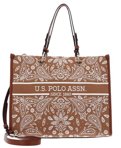 U.S. POLO ASSN. Canyon Shopping Bag L Tan von U.S. POLO ASSN.