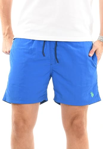 U.S. POLO ASSN. Herren Bade Short (S-3XL) Schwimmshort Kurze Hose Pants P005 - Blau-Grün Größe 3XL - Gr.3XL von U.S. POLO ASSN.