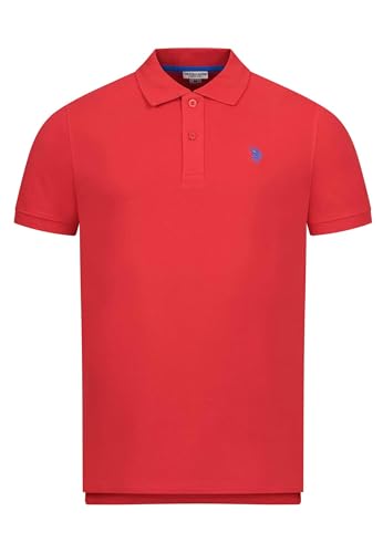 U.S. POLO ASSN. Herren Basic Kurzarm Poloshirt Polohemd P001 - Rot-Royal Größe XXXL - Gr. 3XL von U.S. POLO ASSN.