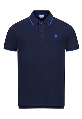 U.S. POLO ASSN. Herren Classic Fit Kurzarm Poloshirt Polohemd P002 - Navy-Royal Größe S - Gr. S von U.S. POLO ASSN.