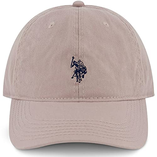 U.S. POLO ASSN. Herren Us Polo Assn. aus Baumwolle, Verstellbar, Gebogene Krempe, mit Gesticktem Kleinen Pony Baseballkappe, hellgrau, Einheitsgröße EU von U.S. Polo Assn.