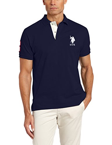 U.S. Polo Assn. Herren Kurzarm Poloshirt mit Applikation von U.S. Polo Assn.