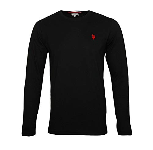 U.S. POLO ASSN. Herren Langarmshirt Longsleeve Shirt Sweatshirt, Farbe: Schwarz, Größe: XL von U.S. POLO ASSN.