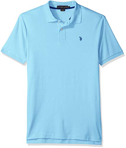 U.S. POLO ASSN. Herren Solid Interlock Polo Shirt Polohemd, Horizon Blue-3045, X-Groß von U.S. POLO ASSN.