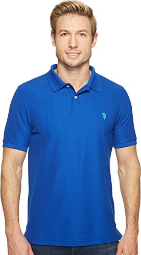 U.S. Polo Assn. Herren Ultimate Pique Polo Polohemd, Blauer Raft, L von U.S. Polo Assn.