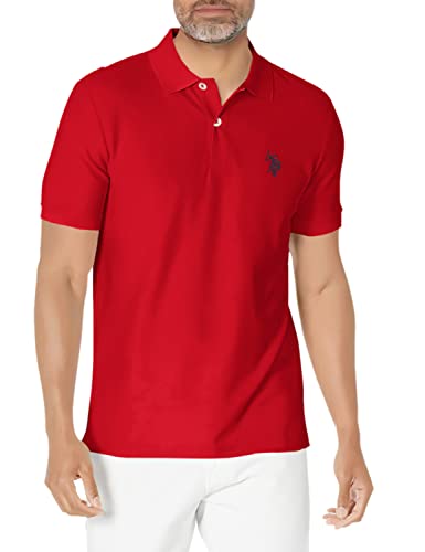 U.S. Polo Assn. Herren Ultimate Pique Polo Polohemd, Motor-Rot, Mittel von U.S. Polo Assn.