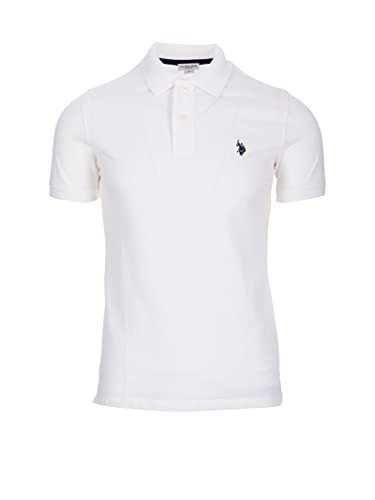 U.S. Polo Assn. Herren Ultimate Pique Polo Polohemd, Weiß, Groß von U.S. Polo Assn.